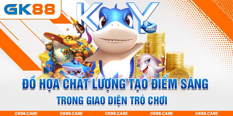 Đồ họa chất lượng tạo điểm sáng trong giao diện trò chơi