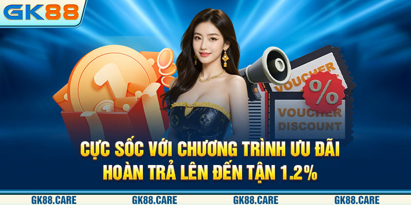 Cực sốc với chương trình ưu đãi hoàn trả lên đến tận 1.2%